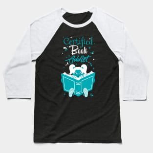 Book Addict Girl Baseball T-Shirt